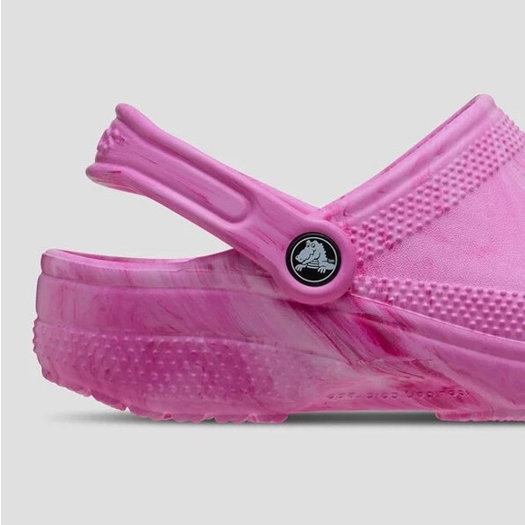 Crocs™ Womens Classic Pink Watercolor Marbled Clog Size W 10 M 8 - Picture 3 of 10